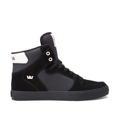 Supra Vaider Svart Høye Sneakers Herre [NO-4-O304]